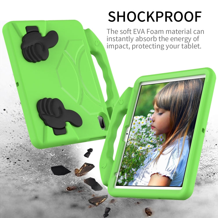 For iPad Air 11 2024 Children EVA Shockproof Tablet Case with Thumb Bracket(Green) - iPad Air 11 2024 Cases by PMC Jewellery | Online Shopping South Africa | PMC Jewellery | Buy Now Pay Later Mobicred