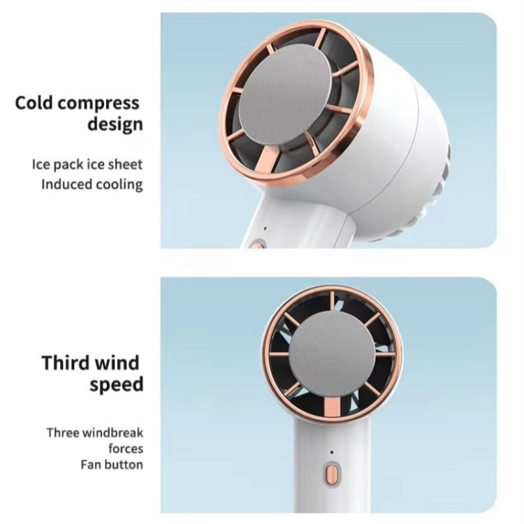 CL02 Outdoor Summer Cooler Cooling Effect Handheld Fan USB Semiconductor Fan(White) - Electric Fans by PMC TechLife | Online Shopping South Africa | PMC TechLife | Buy Now Pay Later Mobicred