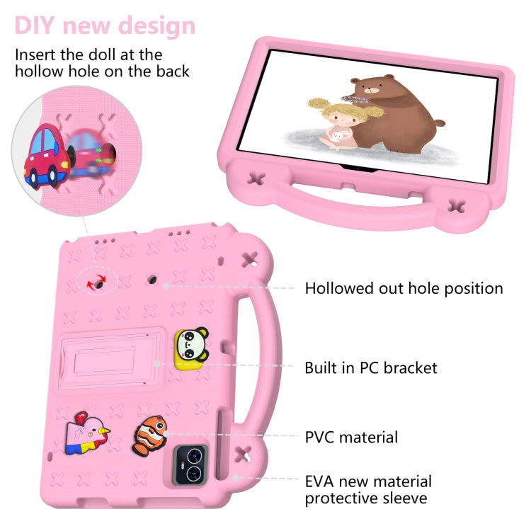 For Blackview Tab 80 10.1 2023 Handle Kickstand Children EVA Shockproof Tablet Case(Pink) - Others by PMC TechLife | Online Shopping South Africa | PMC TechLife | Buy Now Pay Later Mobicred