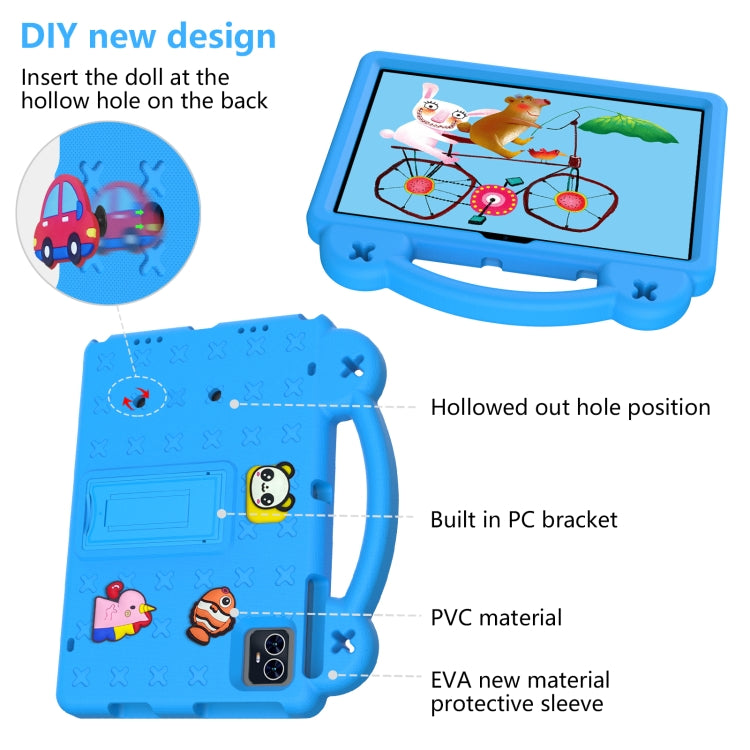 For Walmart ONN 10.1 Gen4 2024 Handle Kickstand Children EVA Shockproof Tablet Case(Sky Blue) - Others by PMC TechLife | Online Shopping South Africa | PMC TechLife | Buy Now Pay Later Mobicred