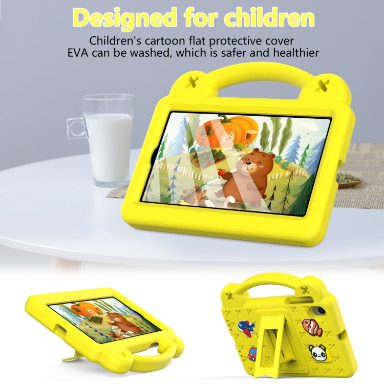 For Walmart Onn 7.0 Gen4 2024 Handle Kickstand Children EVA Shockproof Tablet Case(Yellow) - Others by PMC TechLife | Online Shopping South Africa | PMC TechLife | Buy Now Pay Later Mobicred