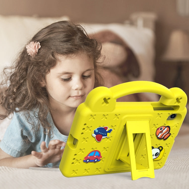 For Walmart Onn 7.0 Gen4 2024 Handle Kickstand Children EVA Shockproof Tablet Case(Yellow) - Others by PMC TechLife | Online Shopping South Africa | PMC TechLife | Buy Now Pay Later Mobicred