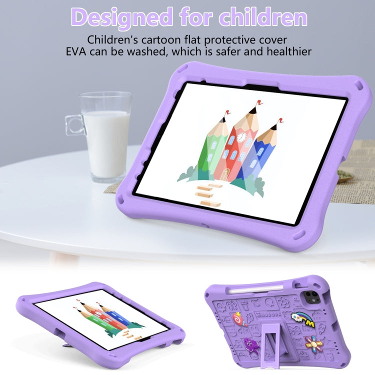 For iPad Air 11 2025 / 2024 Hi Baby EVA Full Body Tablet Case with Strap(Light Purple) - iPad Air 11 2025 / 2024 Cases by PMC Jewellery | Online Shopping South Africa | PMC Jewellery | Buy Now Pay Later Mobicred