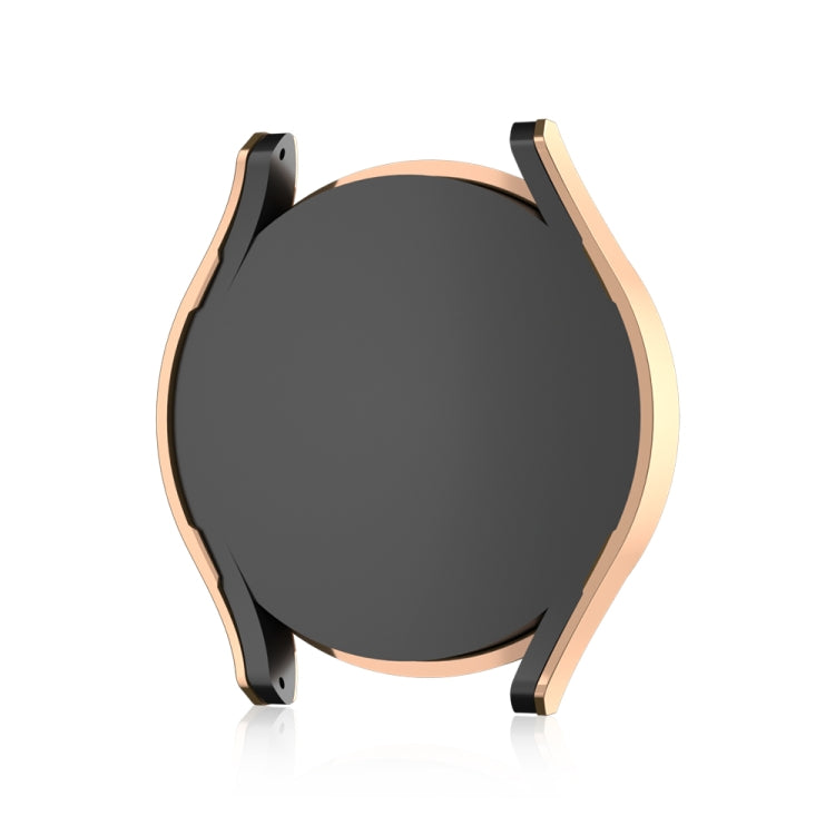 For Samsung Galaxy Watch 7 40mm Single Diamond Hollow PC Watch Protective Case(Gold) - Watch Cases by PMC TechLife | Online Shopping South Africa | PMC TechLife | Buy Now Pay Later Mobicred