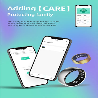 R09M SIZE 18 Smart Ring, Support Health Monitoring / Care For Families(Black) - Smart Rings / Smart Telephones by PMC Jewellery | Online Shopping South Africa | PMC Jewellery | Buy Now Pay Later Mobicred