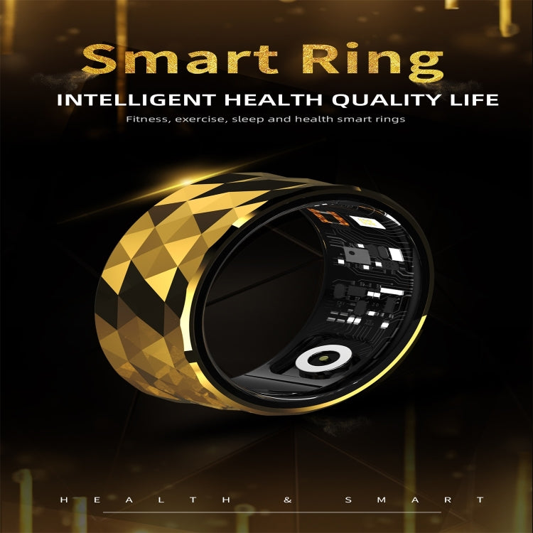 R12M SIZE 18 Smart Ring, Support Health Monitoring / Multiple Exercise Modes(Black) - Smart Rings / Smart Telephones by PMC Jewellery | Online Shopping South Africa | PMC Jewellery | Buy Now Pay Later Mobicred