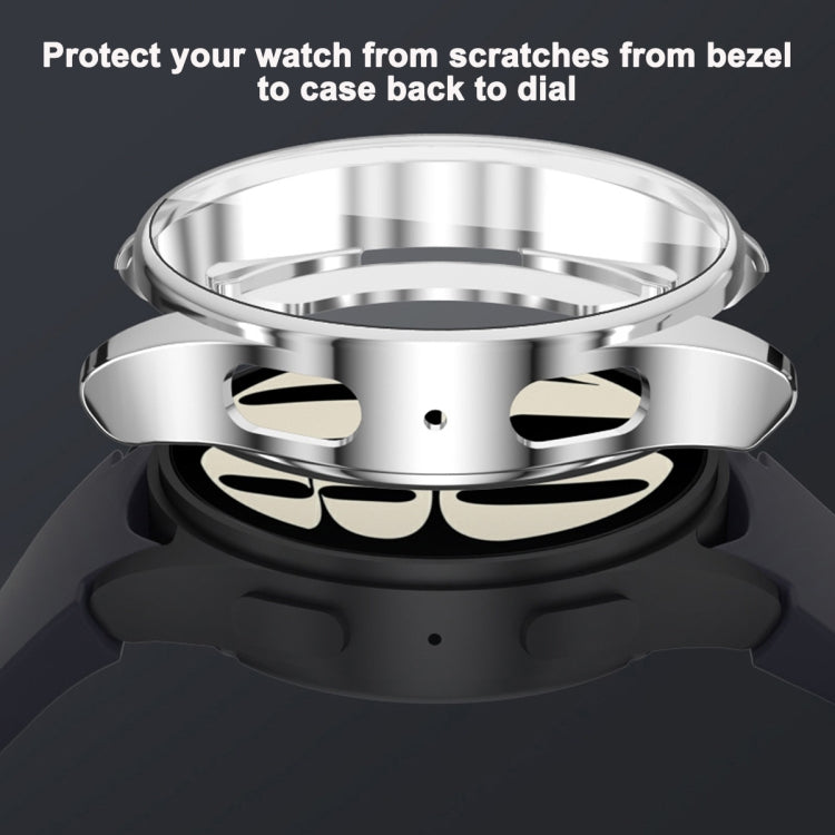 For Samsung Galaxy Watch Ultra 47mm Hollow Out TPU Electroplated Watch Protective Case(Gray) - Watch Cases by PMC Jewellery | Online Shopping South Africa | PMC Jewellery | Buy Now Pay Later Mobicred