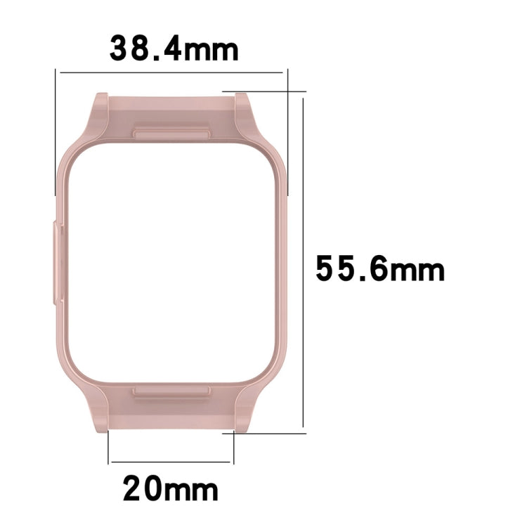 For Redmi Watch 2 Half Pack PC Watch Protective Case(Pink) - Watch Cases by PMC TechLife | Online Shopping South Africa | PMC TechLife | Buy Now Pay Later Mobicred