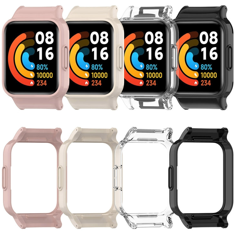 For Redmi Watch 2 Half Pack PC Watch Protective Case(Creamy White) - Watch Cases by PMC TechLife | Online Shopping South Africa | PMC TechLife | Buy Now Pay Later Mobicred