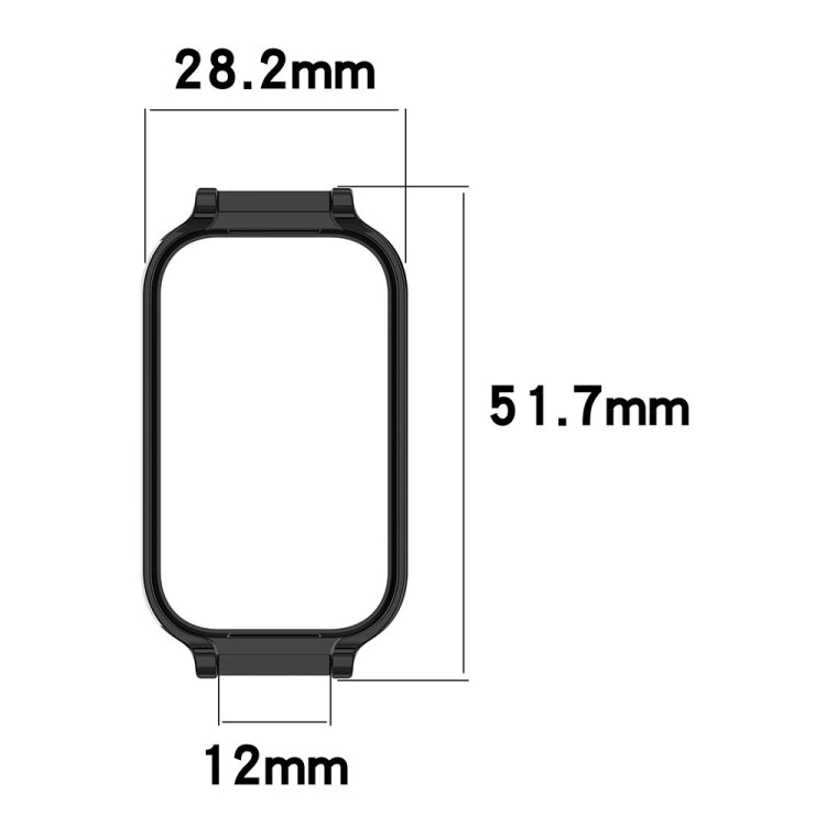 For Redmi Band 2 Half Pack PC Watch Protective Case(Transparent White) - Watch Cases by PMC TechLife | Online Shopping South Africa | PMC TechLife | Buy Now Pay Later Mobicred