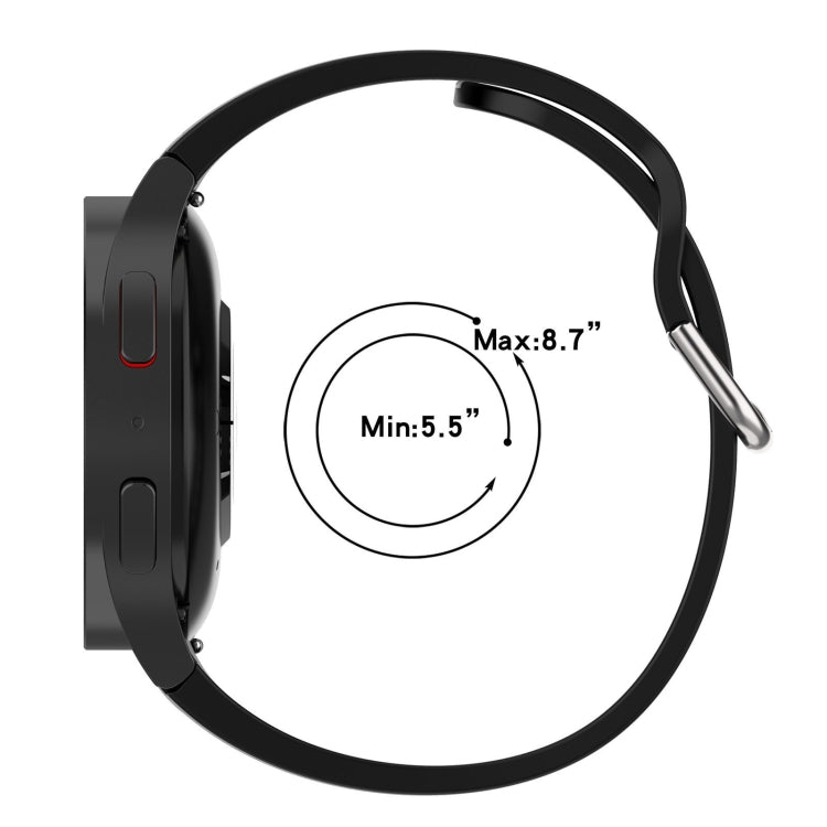 For Samsung Galaxy Watch FE 40mm Two Color Stripe Silicone Watch Band(Pink white) - free shipping - PMc TechLife - Order now!