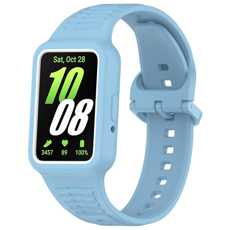 For  Huawei Band 9 Two Color Frame Integrated Silicone Watch Band(Sky Blue) - free shipping - PMc TechLife - Order now!