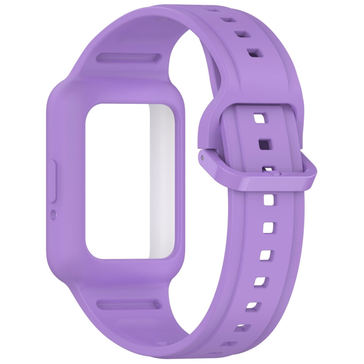 For  Huawei Band 9 Two Color Frame Integrated Silicone Watch Band(Purple) - free shipping - PMc TechLife - Order now!