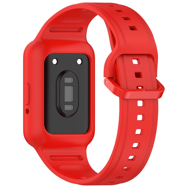For  Huawei Band 8 Two Color Frame Integrated Silicone Watch Band(Red) - free shipping - PMc TechLife - Order now!