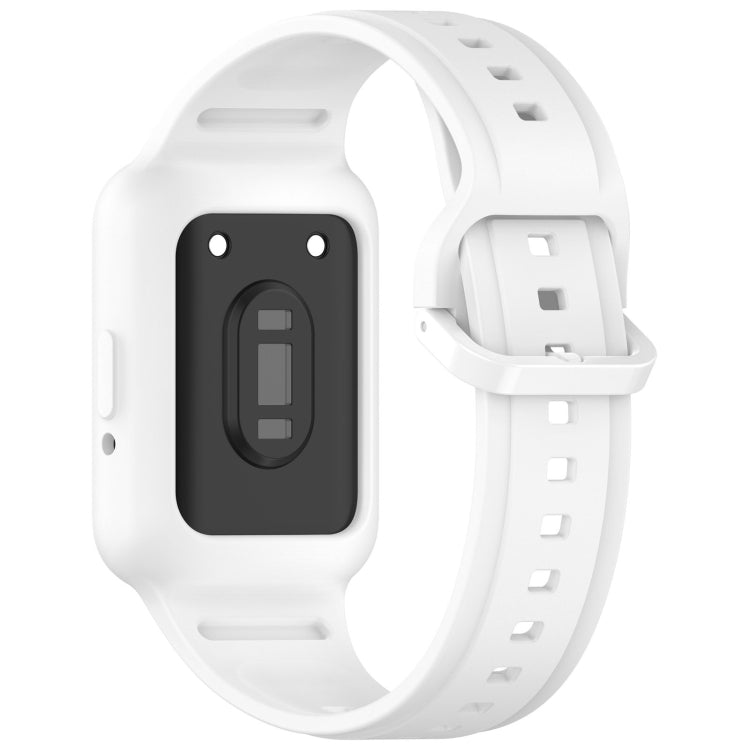 For  Huawei Band 8 Two Color Frame Integrated Silicone Watch Band(White) - free shipping - PMc TechLife - Order now!