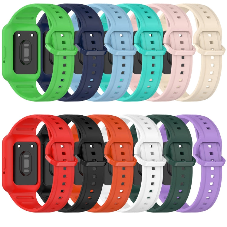 For  Huawei Band 9 NFC Two Color Frame Integrated Silicone Watch Band(Red) - free shipping - PMc TechLife - Order now!