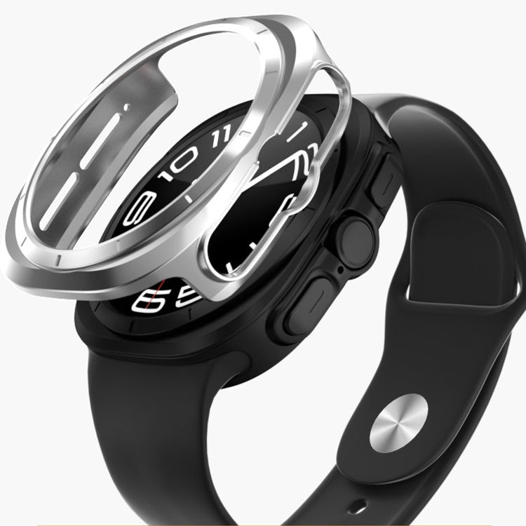 For Samsung Galaxy Watch Ultra 47mm Hollowed PC Watch Protective Case(White) - Watch Cases by PMC TechLife | Online Shopping South Africa | PMC TechLife | Buy Now Pay Later Mobicred