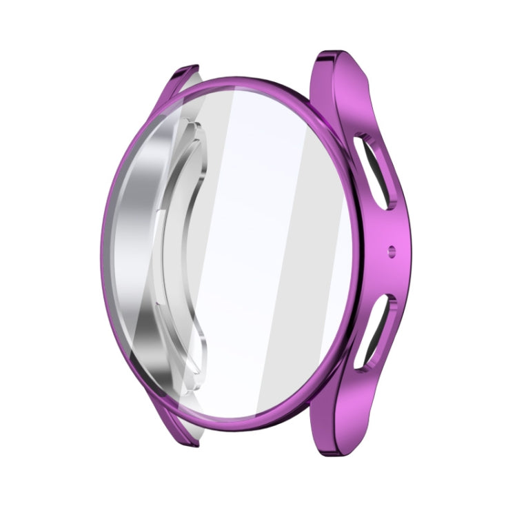 For Samsun Galaxy Watch 7 40mm Full Coverage TPU Electroplated Watch Protective Case(Purple) - Watch Cases by PMC TechLife | Online Shopping South Africa | PMC TechLife | Buy Now Pay Later Mobicred
