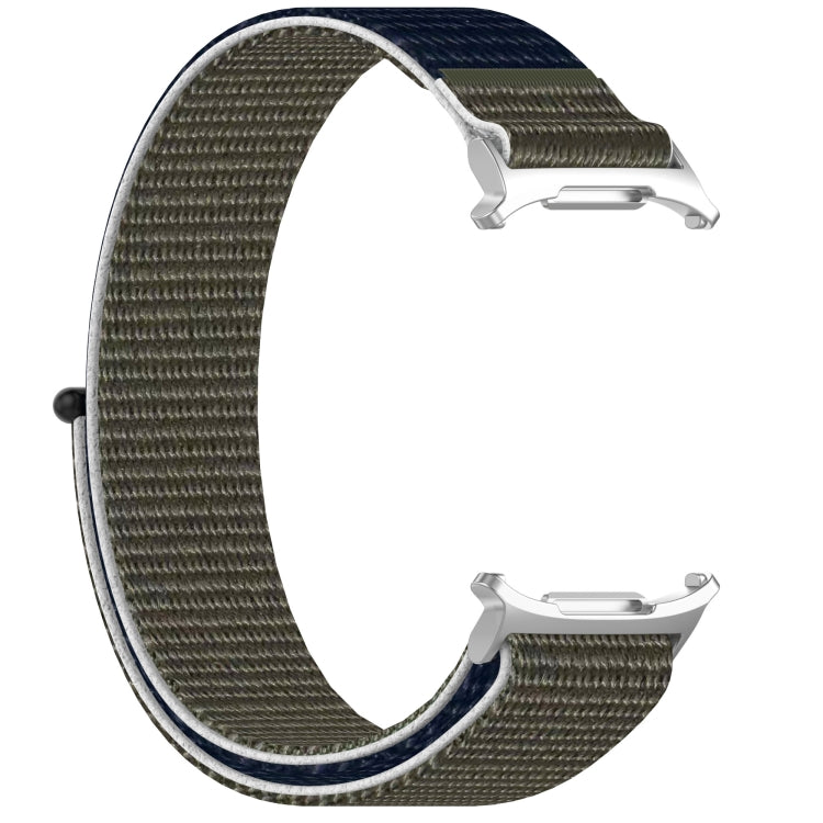 For Samsung Galaxy Watch Ultra 47mm Loop Nylon Hook and Loop Fastener Watch Band(Gray Blue) - Watch Bands by PMC Jewellery | Online Shopping South Africa | PMC Jewellery | Buy Now Pay Later Mobicred