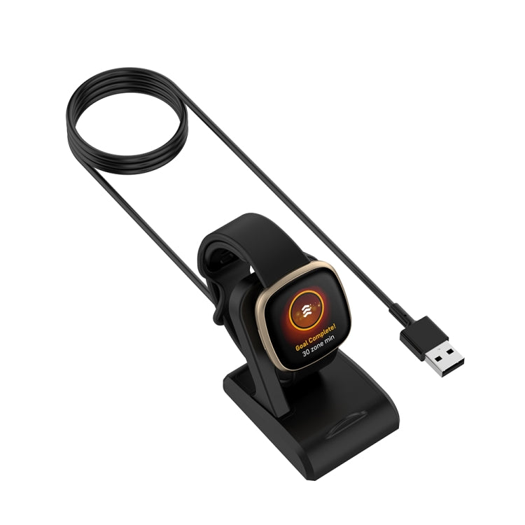 For Fitbit Ace LTE Vertical Watch Magnetic Charger With Chip Protection, Length: 1m(Black) - Charger by PMC TechLife | Online Shopping South Africa | PMC TechLife | Buy Now Pay Later Mobicred