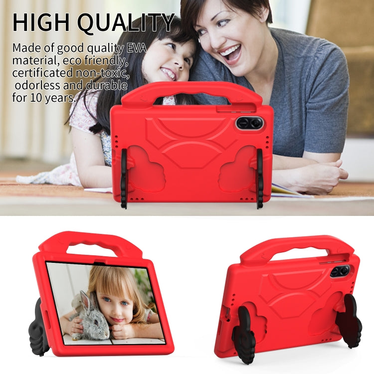 For Honor Pad X9 Children EVA Shockproof Tablet Case with Thumb Bracket(Red) - Honor by PMC TechLife | Online Shopping South Africa | PMC TechLife | Buy Now Pay Later Mobicred