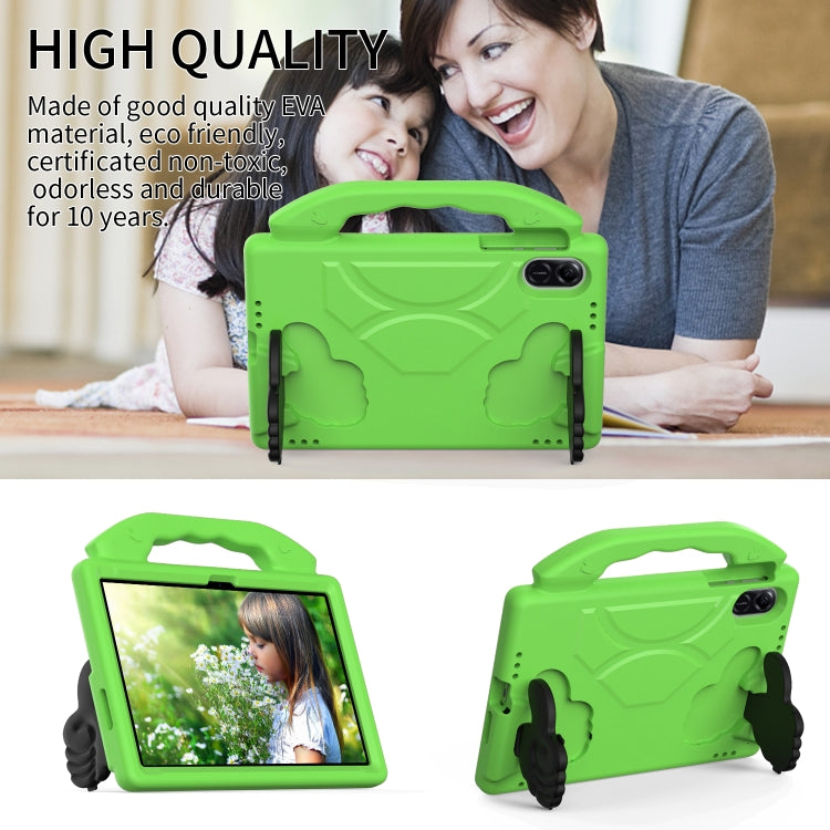 For Honor Pad X9 Children EVA Shockproof Tablet Case with Thumb Bracket(Green) - Honor by PMC TechLife | Online Shopping South Africa | PMC TechLife | Buy Now Pay Later Mobicred