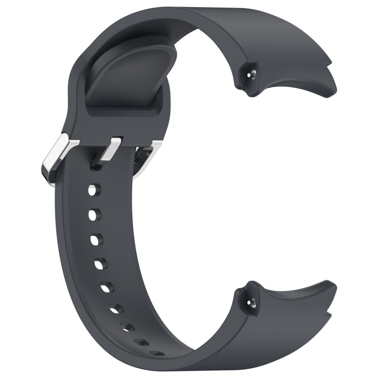 For Samsung Galaxy Watch FE 40mm Solid Color Silver Buckle Quick Release Silicone Watch Band(Gray) - free shipping - PMC TechLife - Order now!
