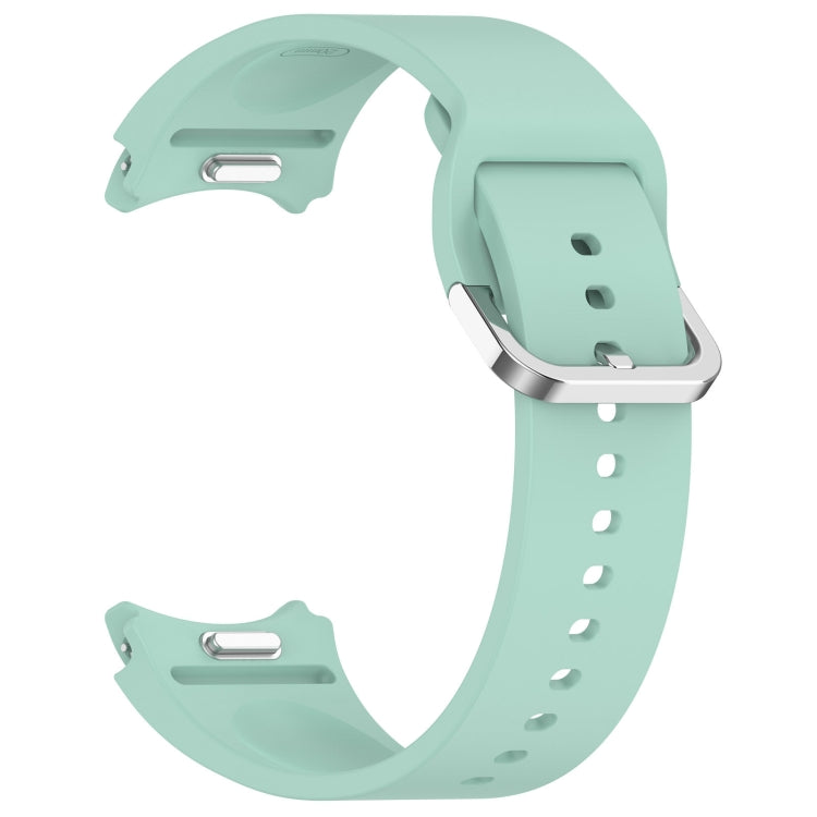 For Samsung Galaxy watch 5 Golf Edition Solid Color Silver Buckle Quick Release Silicone Watch Band(Teal) - free shipping - PMC TechLife - Order now!