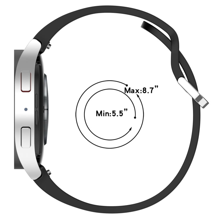 For Samsung Galaxy Watch FE 40mm Solid Color Silver Buckle Quick Release Silicone Watch Band(White) - free shipping - PMC TechLife - Order now!