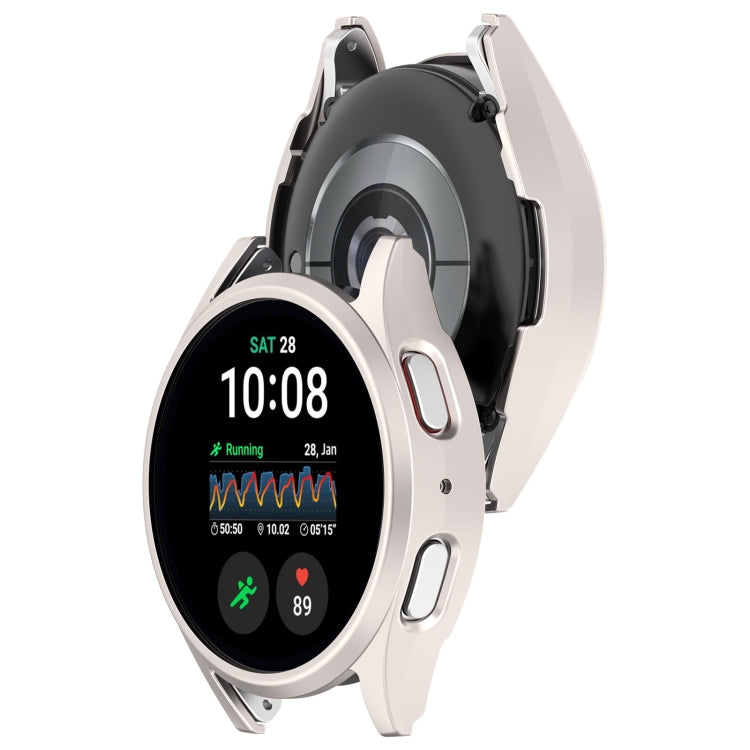 For Sansung Galaxy Watch 7 40mm Half Pack Hollow PC Watch Protective Case(Starlight) - Watch Cases by PMC Jewellery | Online Shopping South Africa | PMC Jewellery | Buy Now Pay Later Mobicred