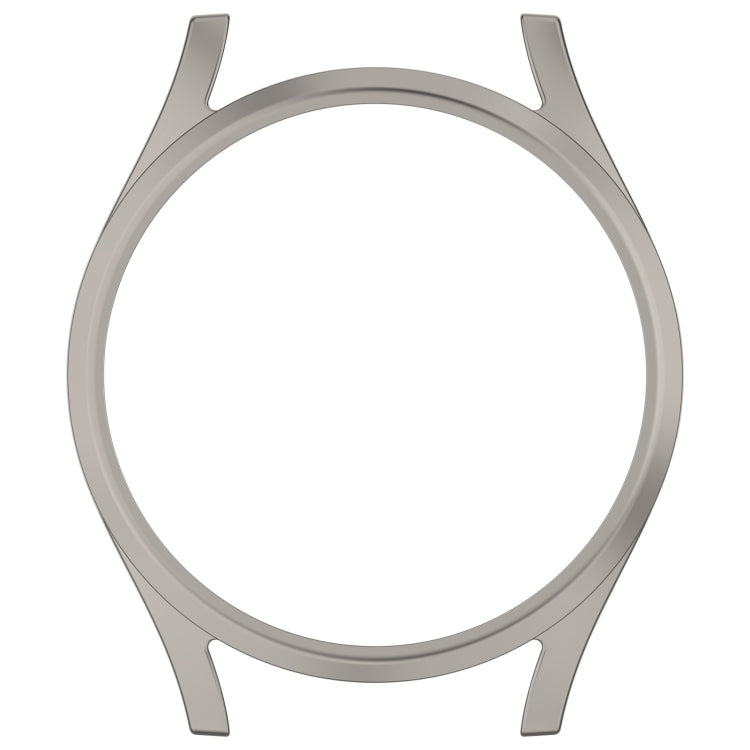 For Sansung Galaxy Watch 7 44mm Half Pack Hollow PC Watch Protective Case(Titanium Steel Color) - Watch Cases by PMC TechLife | Online Shopping South Africa | PMC TechLife | Buy Now Pay Later Mobicred