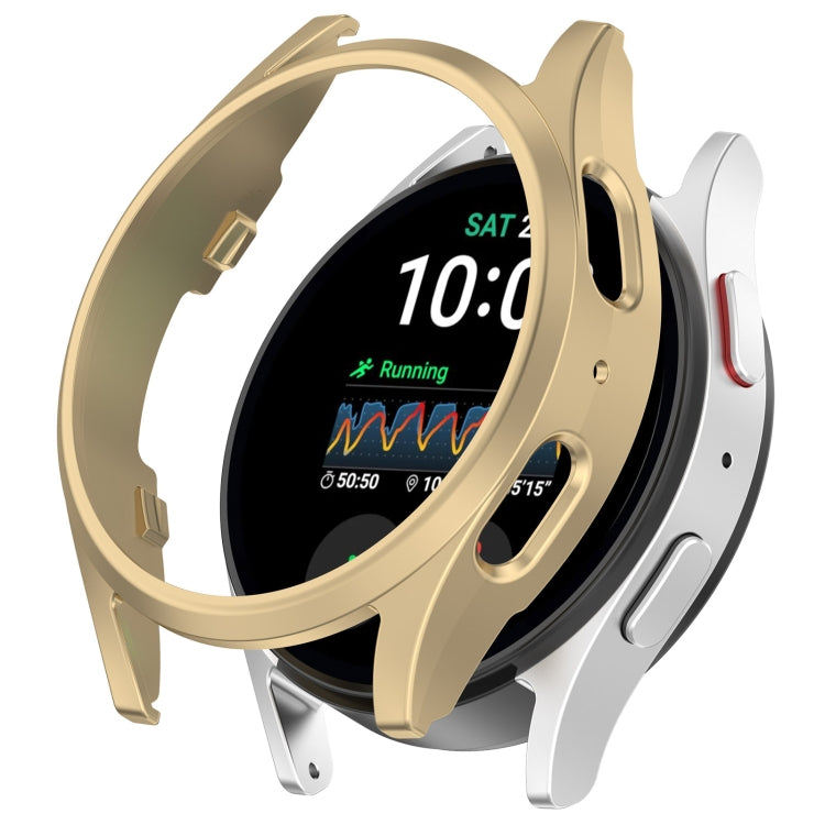 For Sansung Galaxy Watch 7 44mm Half Pack Hollow PC Watch Protective Case(Champaign Gold) - Watch Cases by PMC TechLife | Online Shopping South Africa | PMC TechLife | Buy Now Pay Later Mobicred