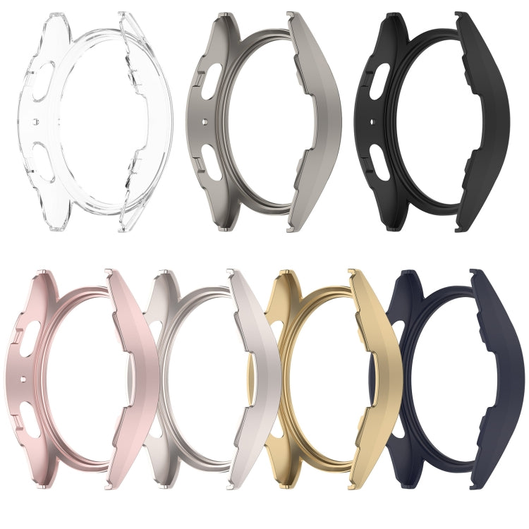 For Sansung Galaxy Watch 7 44mm Half Pack Hollow PC Watch Protective Case(Transparent White) - Watch Cases by PMC TechLife | Online Shopping South Africa | PMC TechLife | Buy Now Pay Later Mobicred