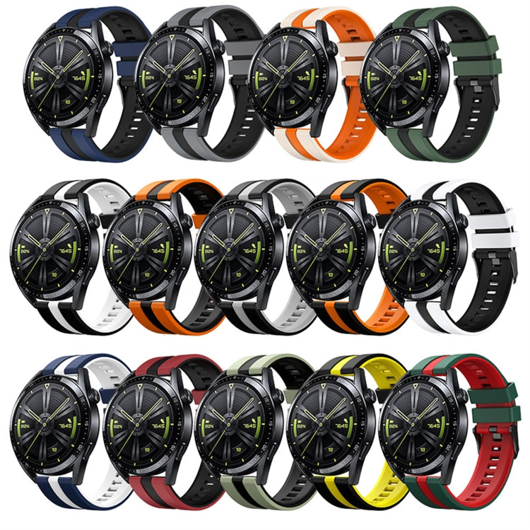 For Amazfit Active 20mm Two-Color Sports Silicone Watch Band(Red+Black) - free shipping - PMC TechLife - Order now!
