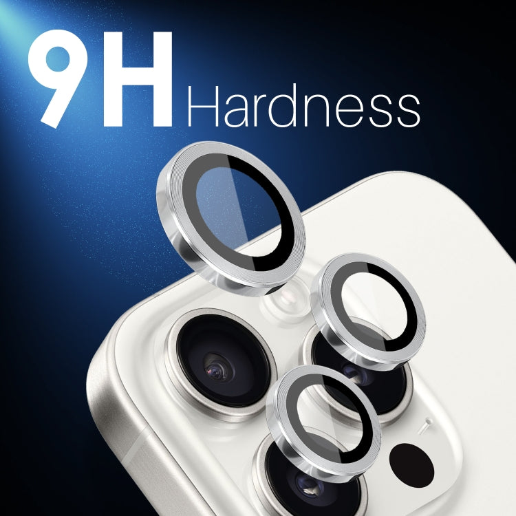 For iPhone 16 Pro / Pro Max NORTHJO 2 Sets 6pcs Camera Lens Protector Cover Metal Ring Film(Silver) - free shipping - PMC Jewellery - Order now!