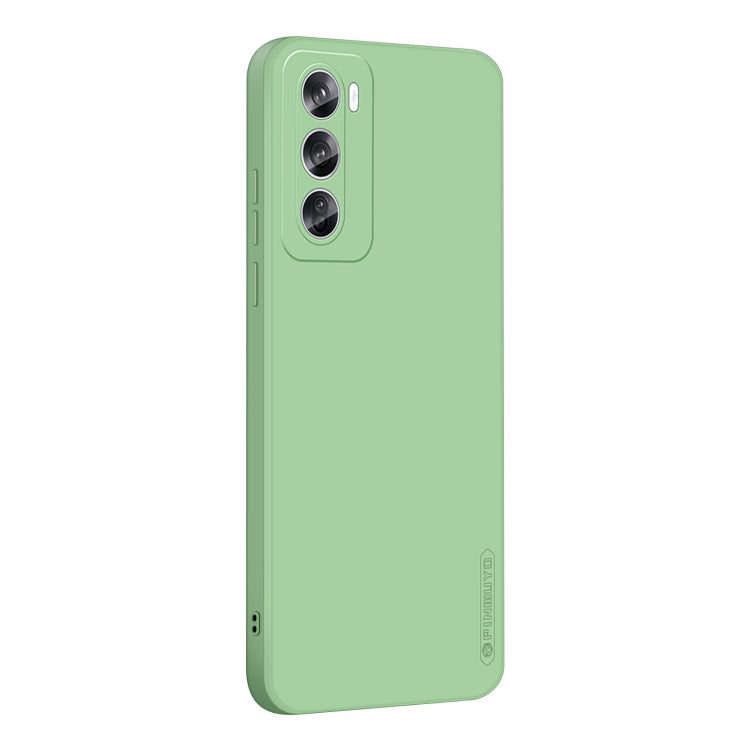 For OPPO Reno12 Pro Global PINWUYO Sense Series Liquid Silicone TPU Phone Case(Green) - Reno12 Pro Cases by PINWUYO | Online Shopping South Africa | PMC Jewellery | Buy Now Pay Later Mobicred