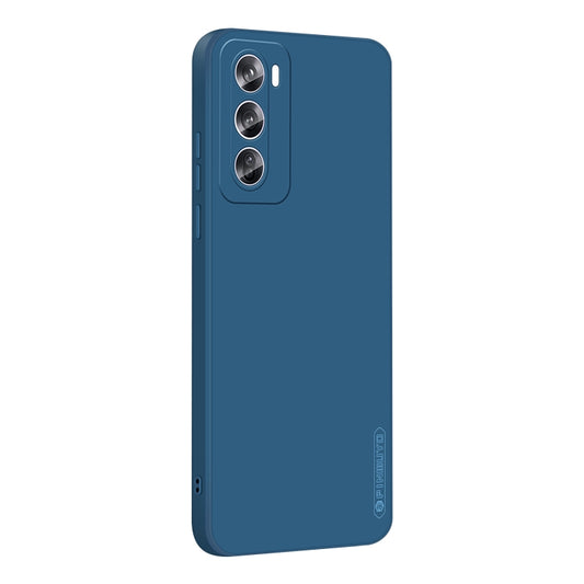 For OPPO Reno12 Global PINWUYO Sense Series Liquid Silicone TPU Phone Case(Blue) - Reno12 Cases by PINWUYO | Online Shopping South Africa | PMC Jewellery | Buy Now Pay Later Mobicred