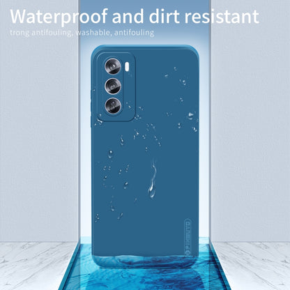 For OPPO Reno12 Global PINWUYO Sense Series Liquid Silicone TPU Phone Case(Blue) - Reno12 Cases by PINWUYO | Online Shopping South Africa | PMC Jewellery | Buy Now Pay Later Mobicred