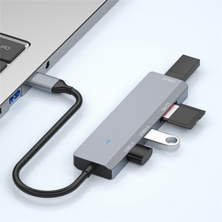 ADS-310C HUB Expansion Converter USB-C / Type-C to 3 x USB 3.0 + 2 x Card Reader Slots - Card Reader by PMC Jewellery | Online Shopping South Africa | PMC Jewellery | Buy Now Pay Later Mobicred