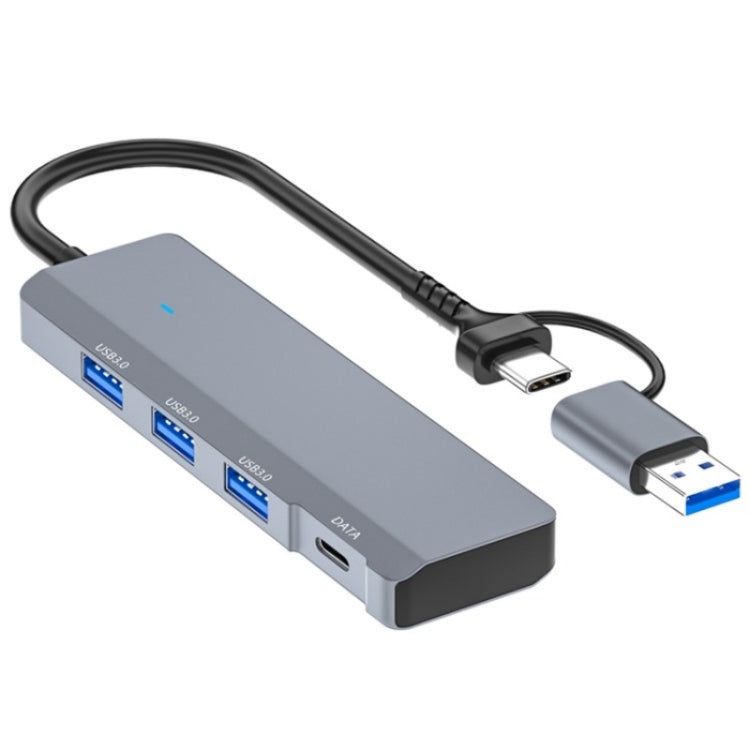 ADS-309D USB / Type-C to 3  x USB 3.0 + Type-C Data Port Expansion Hub Adapter - USB 3.0 HUB by PMC Jewellery | Online Shopping South Africa | PMC Jewellery | Buy Now Pay Later Mobicred