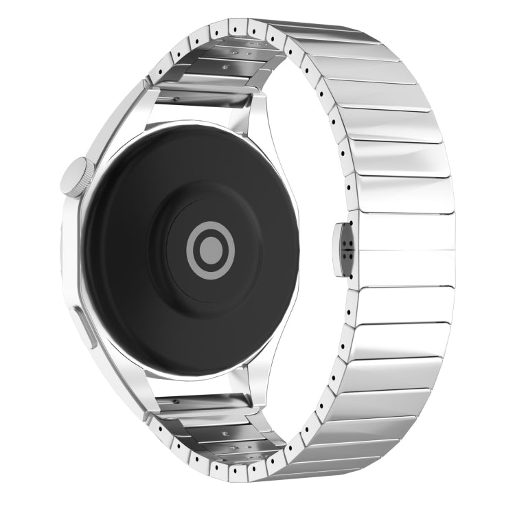 For Ticwatch E2 22mm One Bead Paint Butterfly Buckle Alloy Watch Band(Silver) - free shipping - PMC TechLife - Order now!