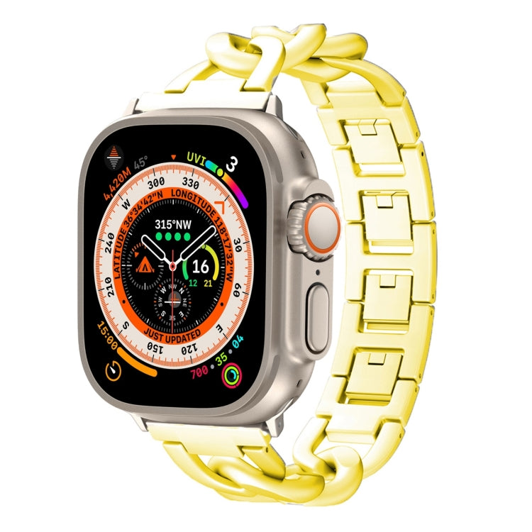 For Apple Watch Ultra 2 49mm Quick-Release Metal Chain Watch Band(Gold) - free shipping - PMC TechLife - Order now!