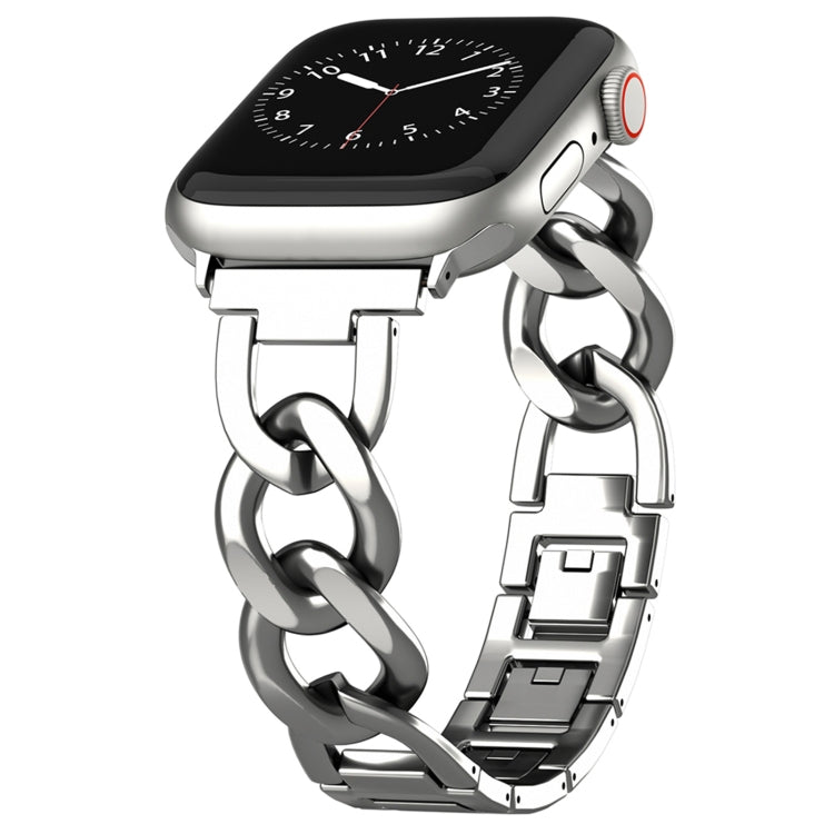 For Apple Watch Series 8 45mm Quick-Release Metal Chain Watch Band(Silver) - free shipping - PMC TechLife - Order now!