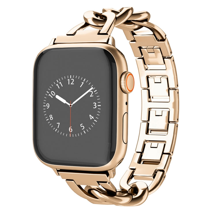 For Apple Watch Series 4 44mm Quick-Release Metal Chain Watch Band(Rose Gold) - free shipping - PMC TechLife - Order now!