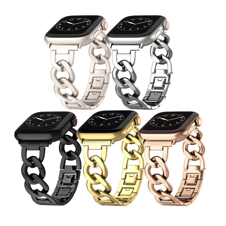 For Apple Watch Ultra 49mm Quick-Release Metal Chain Watch Band(Gold) - free shipping - PMC TechLife - Order now!