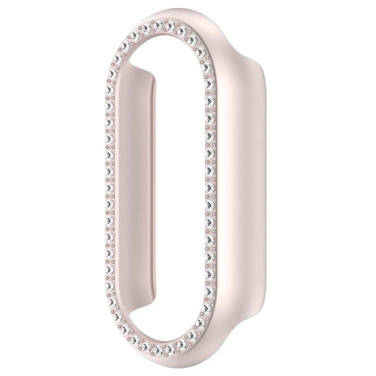 For Xiaomi Smart Band 9 NFC Diamond Half Coverage Hollow PC Watch Protective Case(Starlight) - Watch Cases by PMC TechLife | Online Shopping South Africa | PMC TechLife | Buy Now Pay Later Mobicred