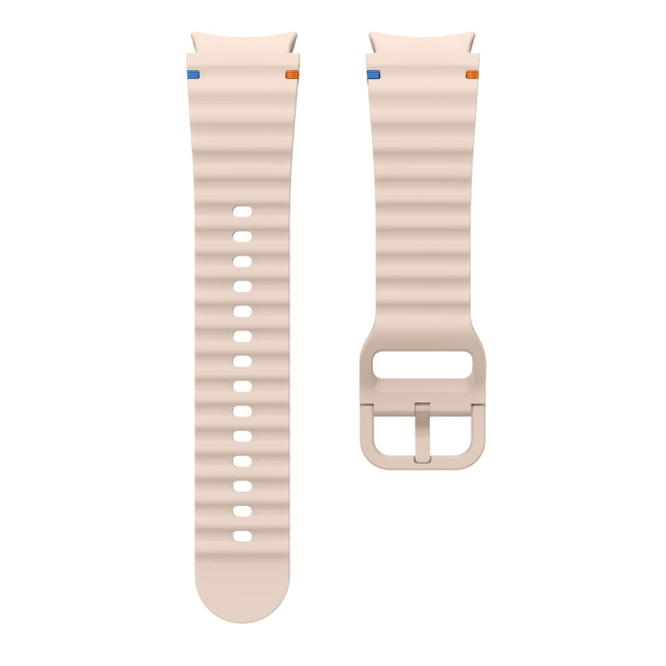 For Samsung Galaxy Watch 5 Pro Wave Pattern Stitched Silicone Watch Band(Pink) - free shipping - PMC TechLife - Order now!