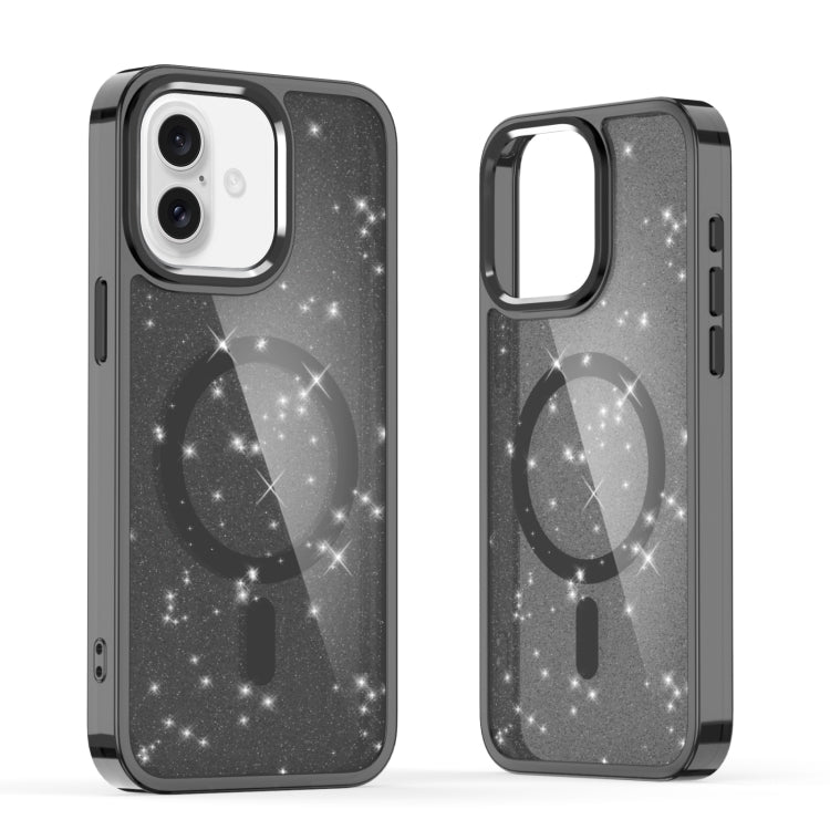 For iPhone 16 Glitter MagSafe Shockproof Phone Case(Black) - free shipping - PMC TechLife - Order now!