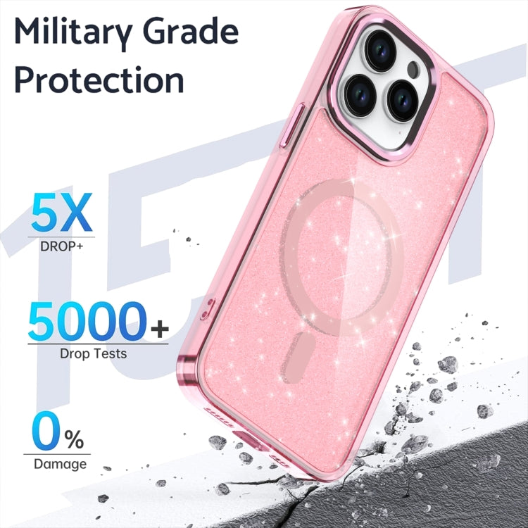 For iPhone 16 Glitter MagSafe Shockproof Phone Case(Black) - free shipping - PMC TechLife - Order now!