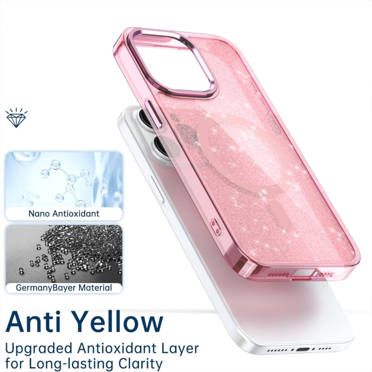 For iPhone 16 Plus Glitter MagSafe Shockproof Phone Case(Purple) - iPhone 16 Plus Cases by PMC TechLife | Online Shopping South Africa | PMC TechLife | Buy Now Pay Later Mobicred